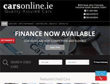 Tablet Screenshot of carsonline.ie